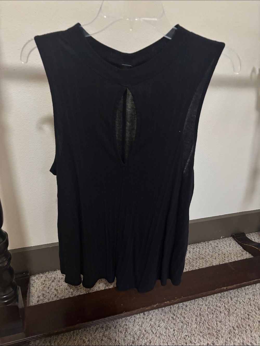 We The Free Black Keyhole Muscle Tank